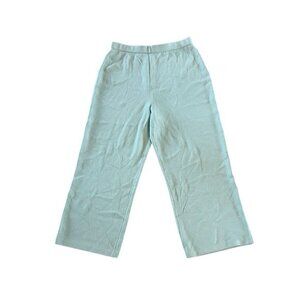 St. John Collection Vtg Santana Knit Seafoam Green Pleated Trouser Pants Size 14